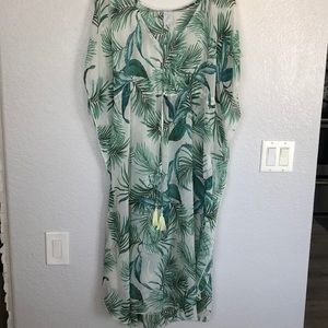 Tropical swim cover up